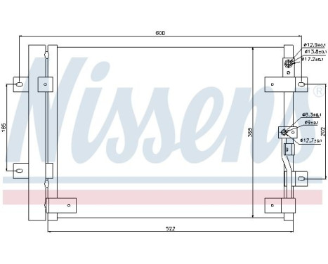 Condenser, air conditioning 94821 Nissens, Image 2