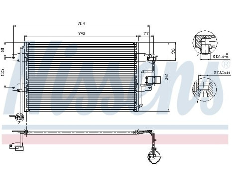 Condenser, air conditioning 94838 Nissens, Image 6
