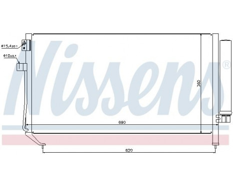 Condenser, air conditioning 94848 Nissens, Image 2