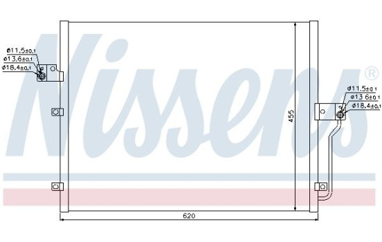 Condenser, air conditioning 94859 Nissens, Image 6