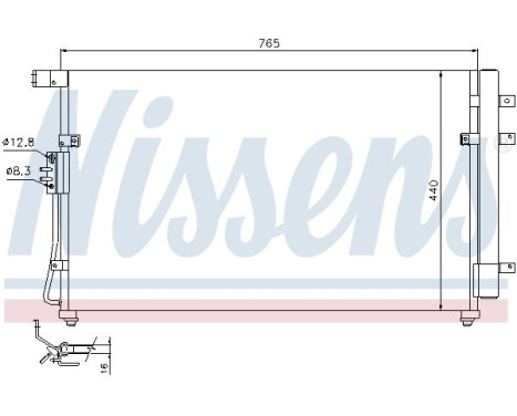 Condenser, air conditioning 94868 Nissens, Image 5