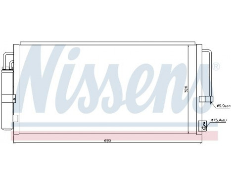 Condenser, air conditioning 94884 Nissens, Image 2