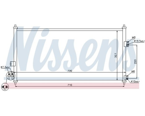 Condenser, air conditioning 94889 Nissens, Image 6