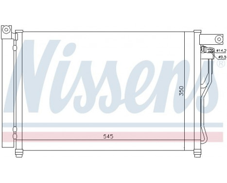 Condenser, air conditioning 94895 Nissens, Image 3