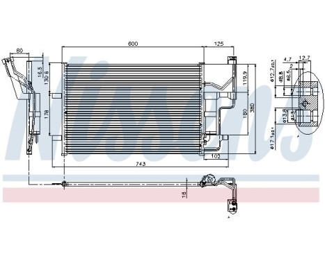 Condenser, air conditioning 94902 Nissens