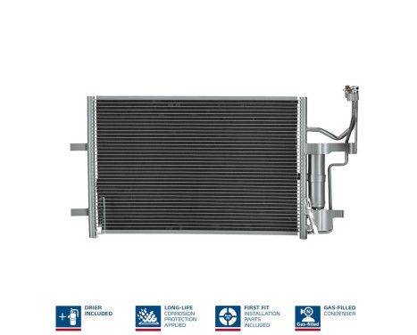 Condenser, air conditioning 94902 Nissens, Image 2