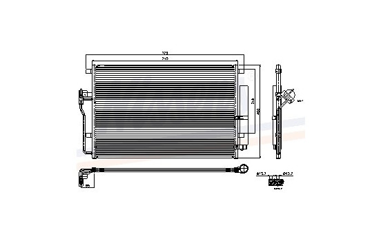 Condenser, air conditioning 94917 Nissens, Image 2