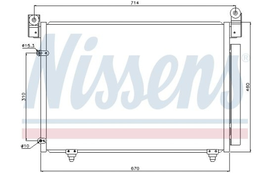 Condenser, air conditioning 94933 Nissens, Image 2