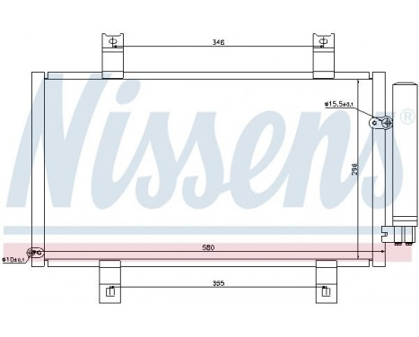 Condenser, air conditioning 94934 Nissens, Image 6