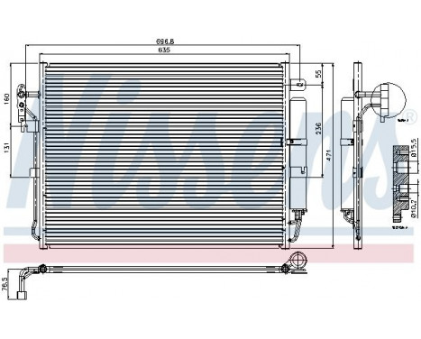 Condenser, air conditioning 94962 Nissens, Image 2