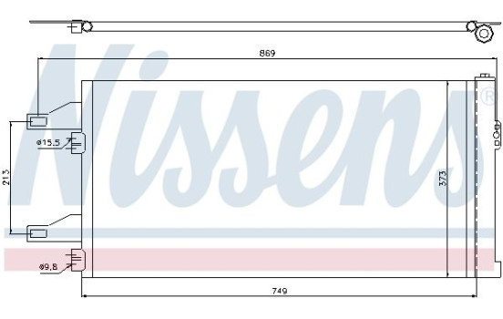 Condenser, air conditioning 94985 Nissens