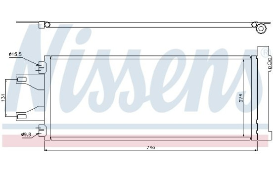 Condenser, air conditioning 94986 Nissens, Image 2