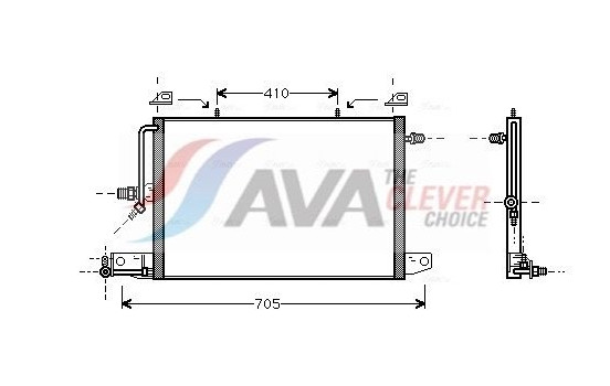 Condenser, air conditioning AI5117 Ava Quality Cooling