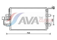Condenser, air conditioning AI5130 Ava Quality Cooling