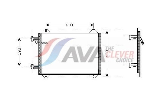 Condenser, air conditioning AI5193 Ava Quality Cooling