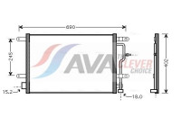 Condenser, air conditioning AI5199 Ava Quality Cooling