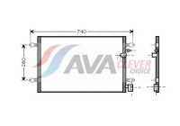 Condenser, air conditioning AI5237 Ava Quality Cooling