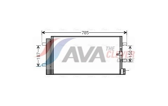 Condenser, air conditioning AI5352D Ava Quality Cooling