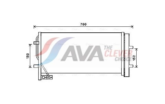 Condenser, air conditioning AI5382D Ava Quality Cooling