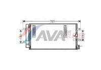 Condenser, air conditioning AIA5297D Ava Quality Cooling