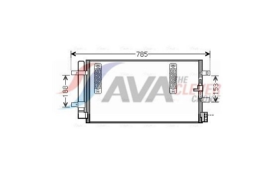 Condenser, air conditioning AIA5297D Ava Quality Cooling