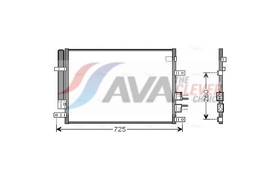 Condenser, air conditioning ALA5097D Ava Quality Cooling