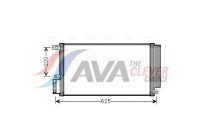 Condenser, air conditioning ALA5115D Ava Quality Cooling