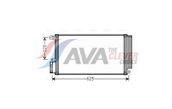 Condenser, air conditioning ALA5115D Ava Quality Cooling