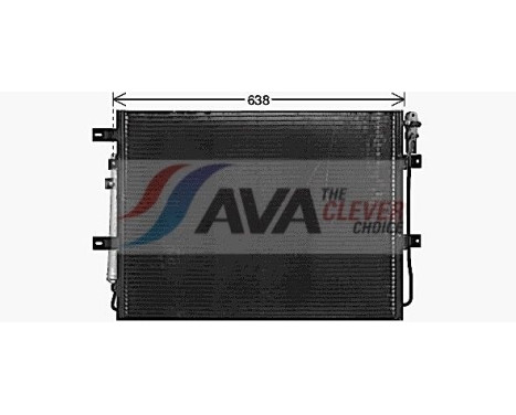 Condenser, air conditioning AU5346D Ava Quality Cooling, Image 2