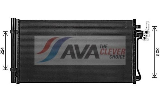 Condenser, air conditioning AU5347D Ava Quality Cooling