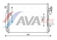 Condenser, air conditioning AUA5217D Ava Quality Cooling