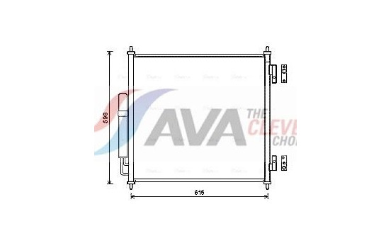 Condenser, air conditioning AUA5218D Ava Quality Cooling