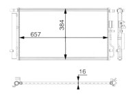Condenser, air conditioning BEHR *** PREMIUM LINE ***