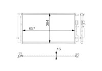 Condenser, air conditioning BEHR *** PREMIUM LINE ***