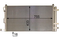 Condenser, air conditioning BEHR *** PREMIUM LINE ***