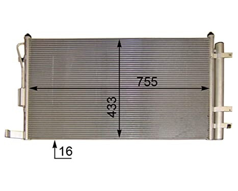 Condenser, air conditioning BEHR *** PREMIUM LINE ***