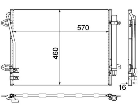 Condenser, air conditioning BEHR *** PREMIUM LINE ***, Image 2