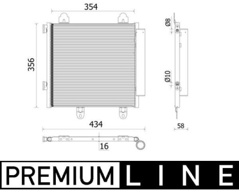 Condenser, air conditioning BEHR *** PREMIUM LINE ***, Image 2