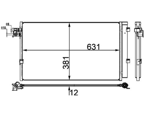 Condenser, air conditioning BEHR *** PREMIUM LINE ***, Image 2