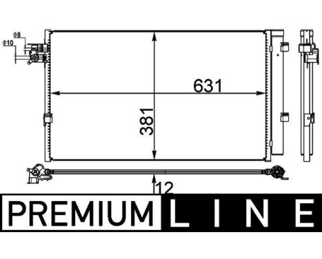 Condenser, air conditioning BEHR *** PREMIUM LINE ***, Image 3