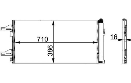 Condenser, air conditioning BEHR *** PREMIUM LINE ***, Image 2