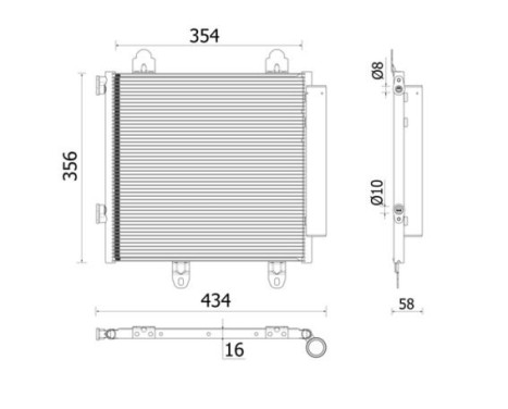 Condenser, air conditioning BEHR *** PREMIUM LINE ***, Image 2