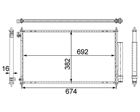 Condenser, air conditioning BEHR