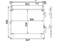 Condenser, air conditioning BEHR