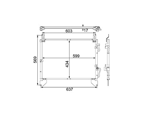 Condenser, air conditioning BEHR