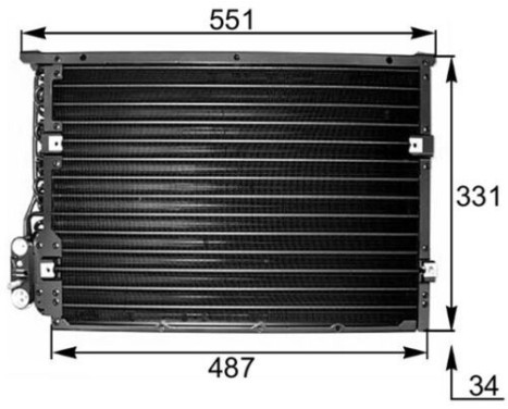 Condenser, air conditioning BEHR, Image 2