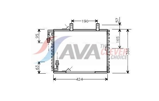 Condenser, air conditioning BW5147 Ava Quality Cooling