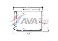 Condenser, air conditioning BW5180 Ava Quality Cooling