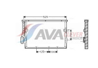 Condenser, air conditioning BW5191 Ava Quality Cooling