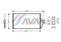 Condenser, air conditioning BW5254 Ava Quality Cooling